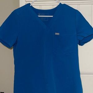 FIGS Catarina one pocket scrub top in limited edition color “teal”